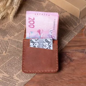 Handcrafted Leather Money Clip Wallet | Slim Minimalist
