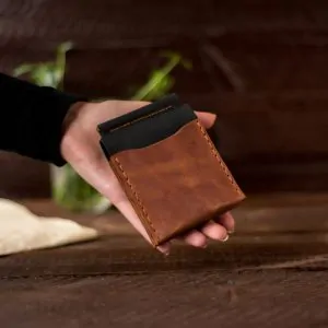 Combined Leather Card Money Clip | Slim & Functional