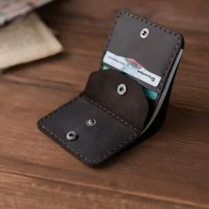 Dark Brown Bifold Wallet | Handmade Minimalist Leather
