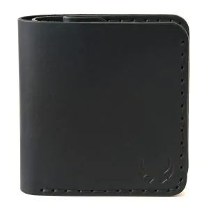 Classic Black Bifold Wallet | Handmade Leather