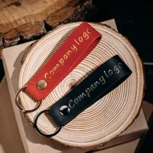 Personalized Leather Keychain Handmade