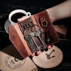 Handmade Leather Key Case Holder