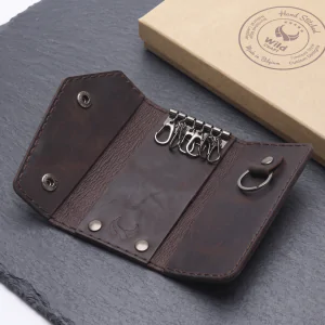 Leather Key Case for 6 Keys